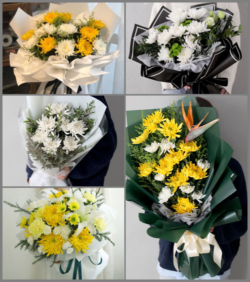 浙江省丽水松阳县四都乡西坑村白事花束代送